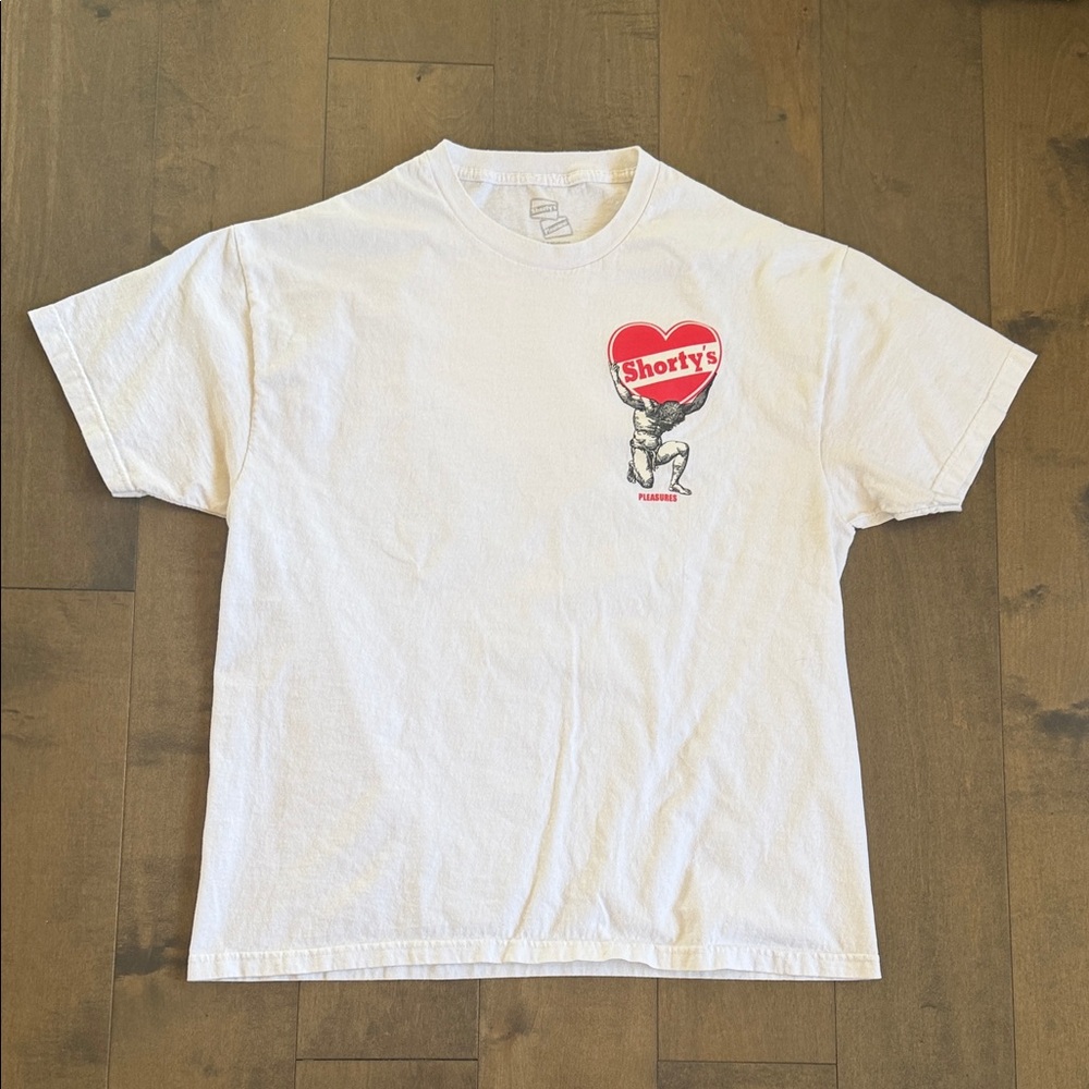 Shortys Pleasures Collab Skateboard Atlas Shirt XL